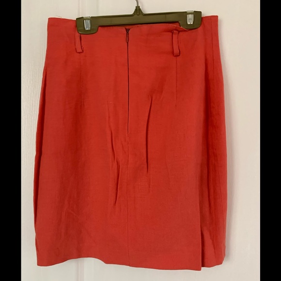 Coral linen Tristian mini skirt size 3 - Picture 2 of 3